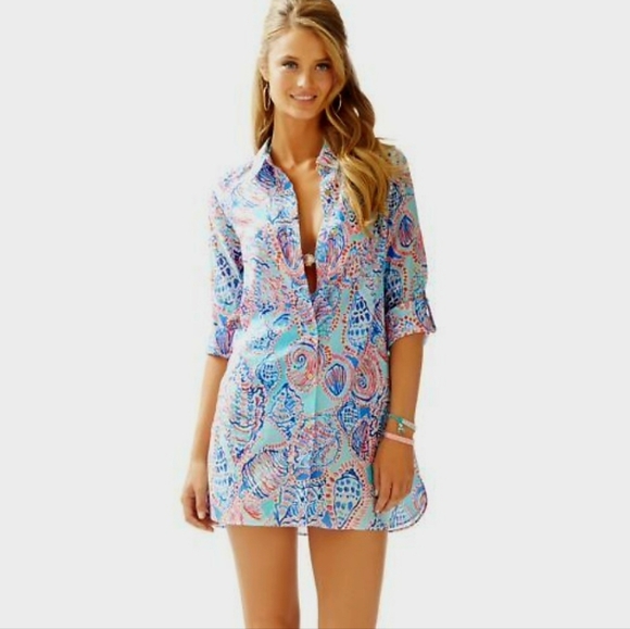Lilly Pulitzer Tops - Lilly Pulitzer Jupiter Island Tunic Coverup